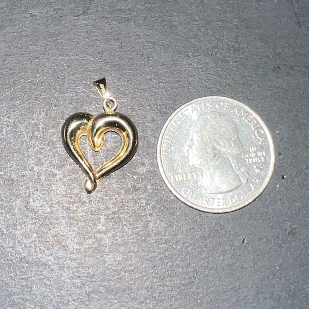 14k Gold Heart Pendant